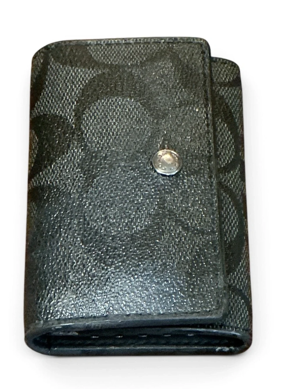 Coach Five Ring Key Case in Signature Canvas